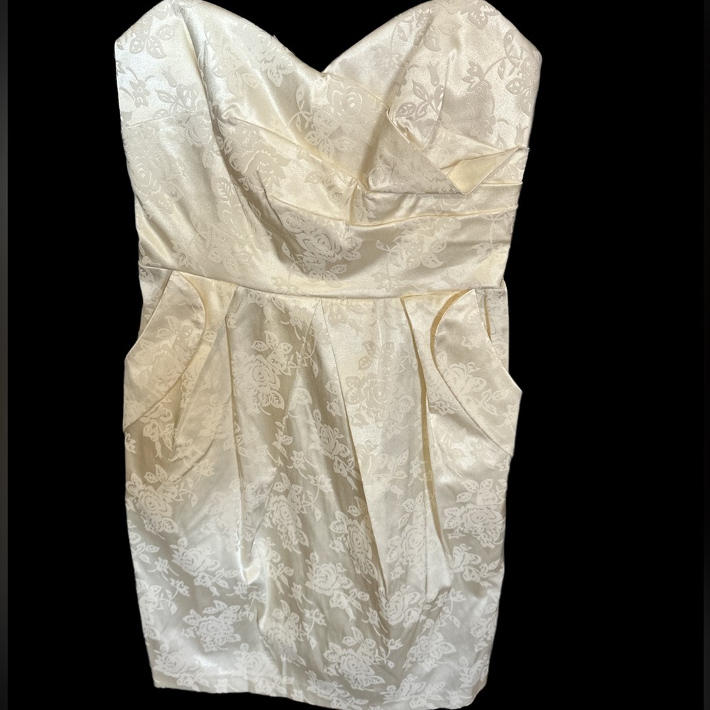 A. Byer strapless formal dress, worn one time.  Excellent condition, size 11